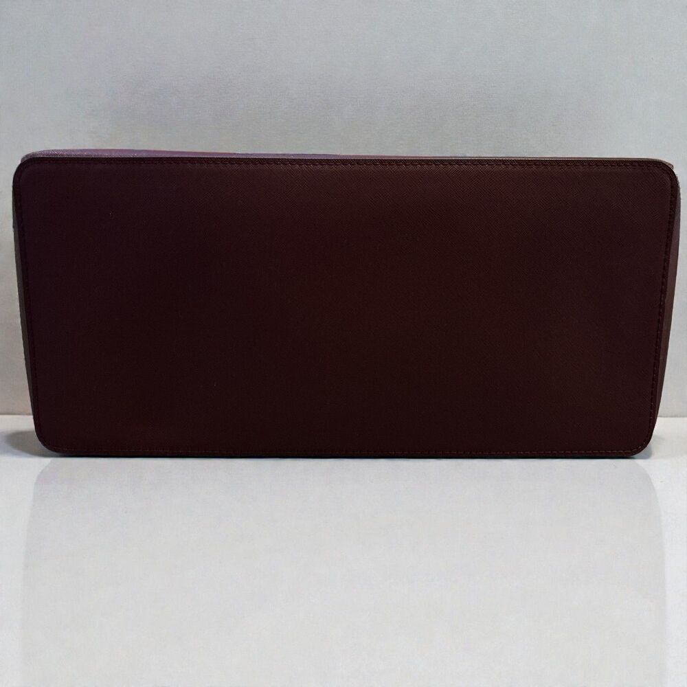 Michael Kors Gilly Large Tote Jet Set Travel Laptop Bag Oxblood Red Leather New - Picture 4 of 8